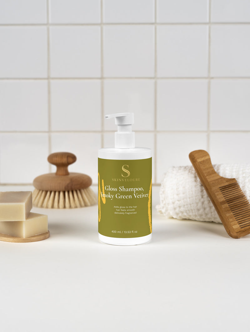 Shampooing Brillance, Vétiver Vert Fumé
