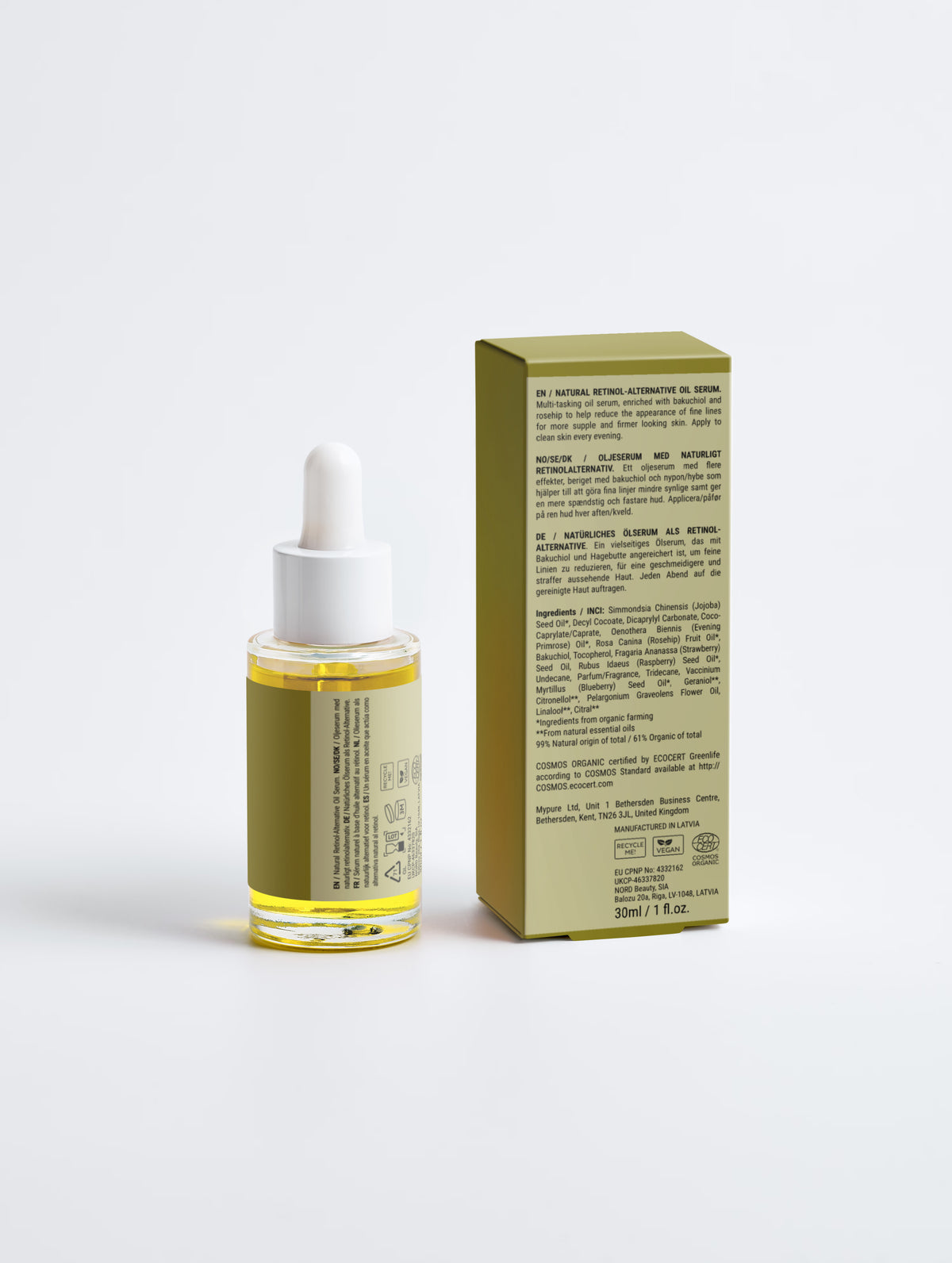 Naturligt Retinol Alternativ Oljeserum