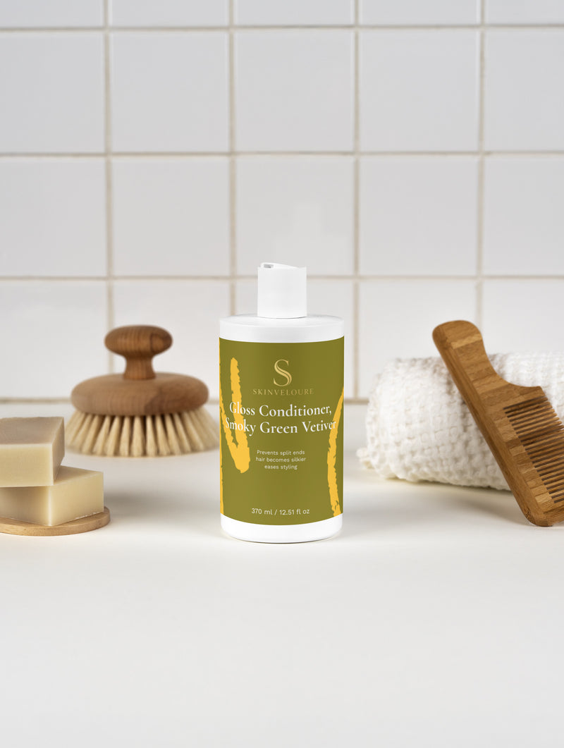 Après-shampoing brillance, Vétiver Vert Fumé