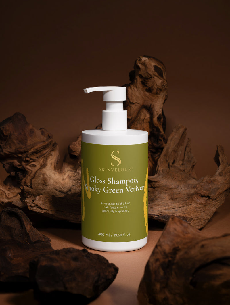 Shampooing Brillance, Vétiver Vert Fumé